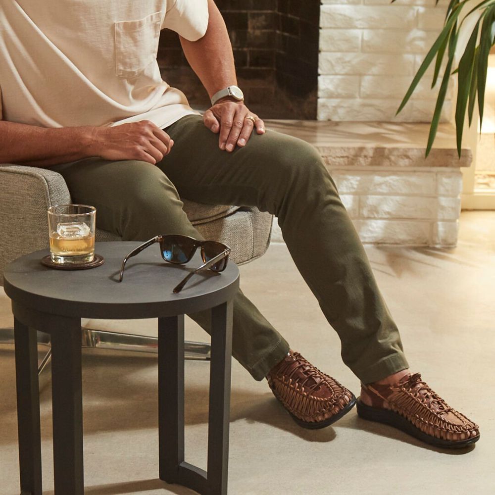 Keen Slip-On Sandaler Herr Bruna - Uneek Premium Läder - 328041ZRS